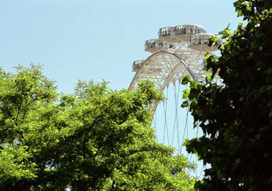 London Eye with Trees